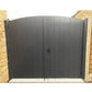PVC Double Gates for Driveways and Gardens | W: 2401 - 2750mm, H: 1800mm | Arched Top