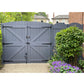 PVC Double Gates for Driveways and Gardens | W: 2401 - 2750mm, H: 1800mm | Arched Top