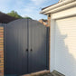Double Gates with Aluminium Frame | Arched Top | W: 2.8m - 6m, H: 1800mm
