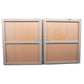 Double Gates with Aluminium Frame | Arched Top | W: 2.8m - 6m, H: 1800mm
